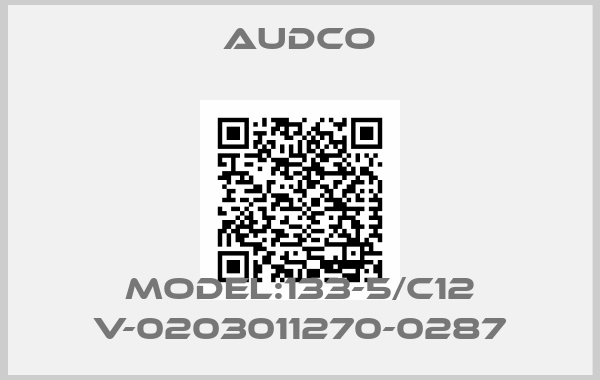 Audco-Model:133-5/C12 V-0203011270-0287