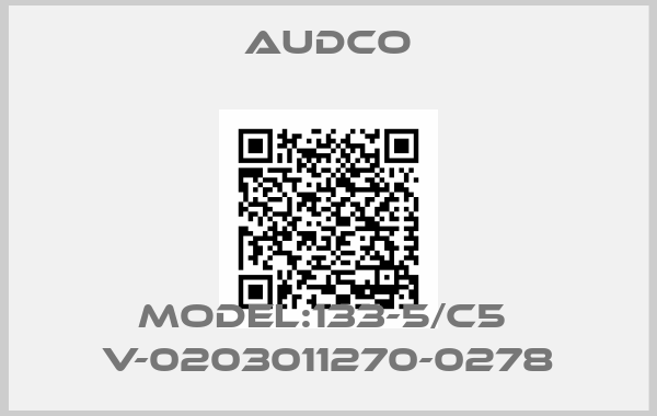 Audco-Model:133-5/C5  V-0203011270-0278