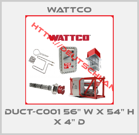 Wattco-DUCT-C001 56'' W X 54'' H X 4'' D
