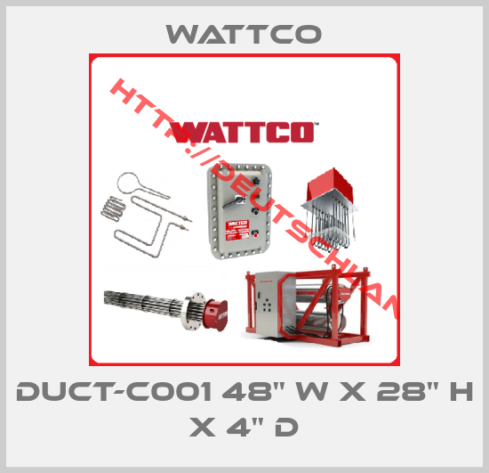 Wattco-DUCT-C001 48'' W X 28'' H X 4'' D