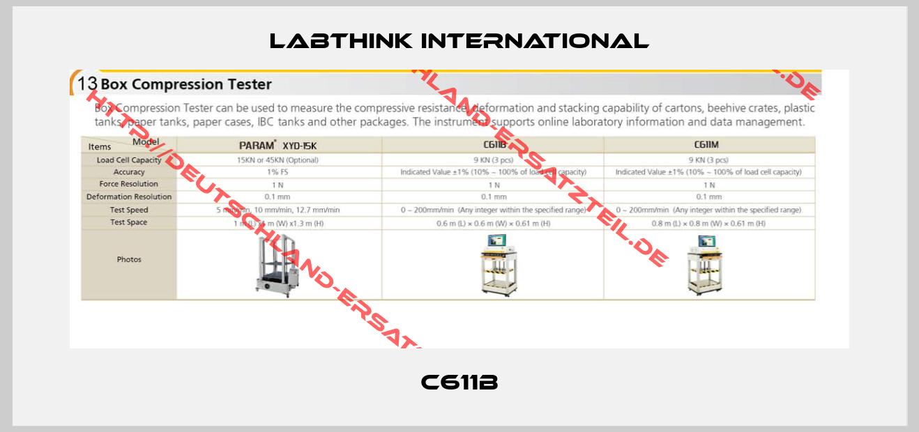 Labthink international-C611B