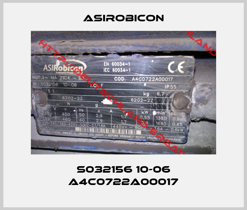 Asirobicon-S032156 10-06 A4C0722A00017