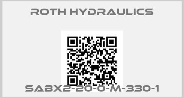 Roth Hydraulics-SABX2-20-0-M-330-1