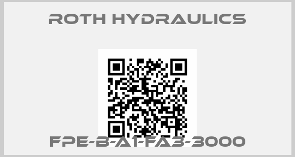 Roth Hydraulics-FPE-B-A1-FA3-3000