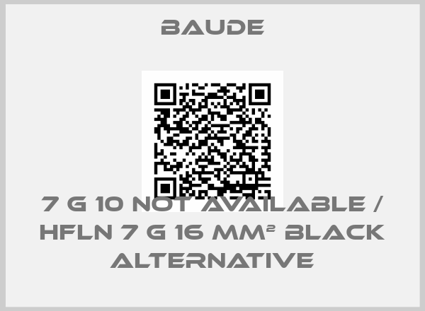 baude-7 G 10 not available / HFLN 7 G 16 mm² black alternative