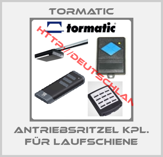 Tormatic-Antriebsritzel kpl. für Laufschiene