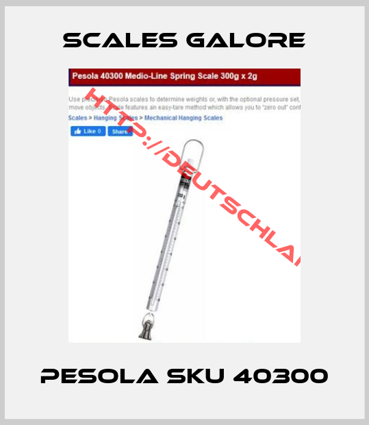 Scales Galore-Pesola SKU 40300