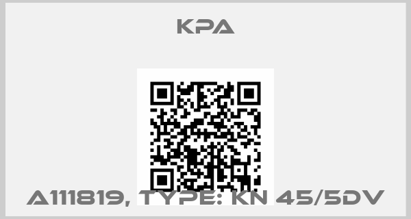 KPA-A111819, Type: KN 45/5DV