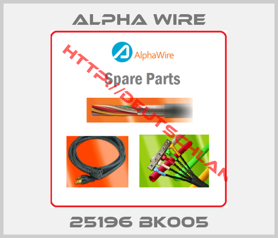 Alpha Wire-25196 BK005