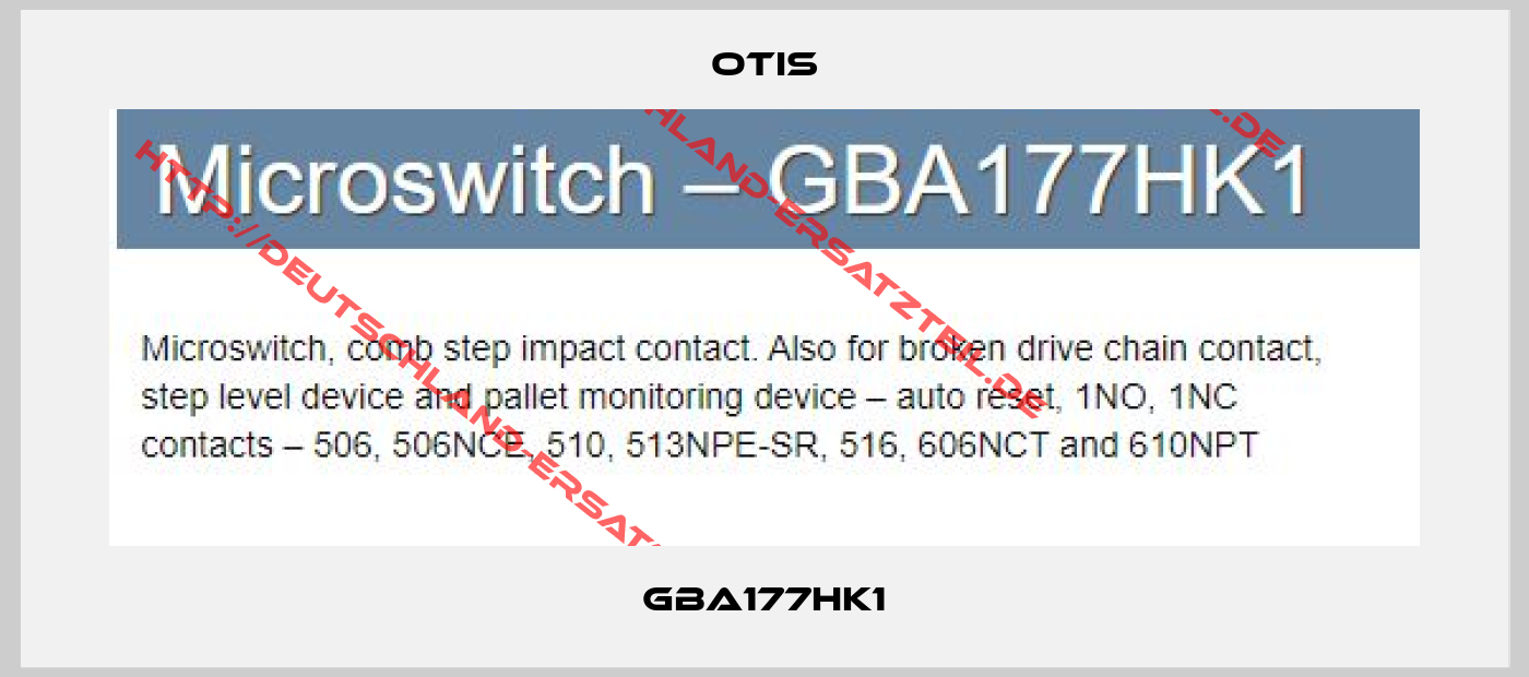 Otis-GBA177HK1
