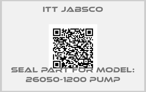 ITT Jabsco-seal part for Model: 26050-1200 pump