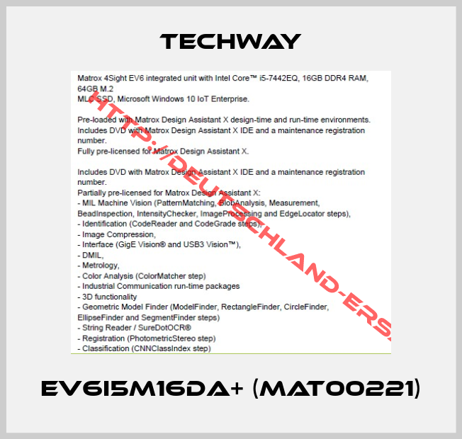 TECHWAY-EV6I5M16DA+ (MAT00221)