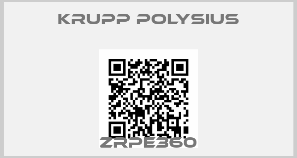 KRUPP Polysius-ZRPE360