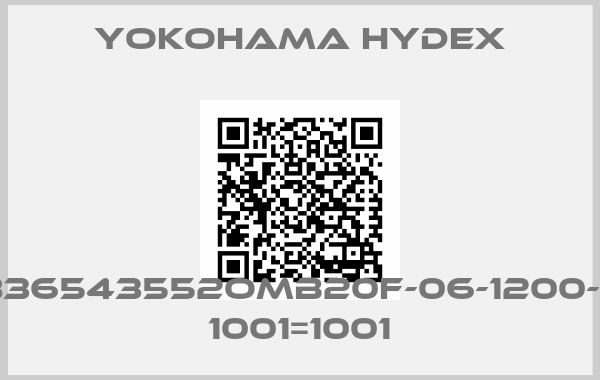 YOKOHAMA HYDEX-E836543552OMB20F-06-1200-1W 1001=1001