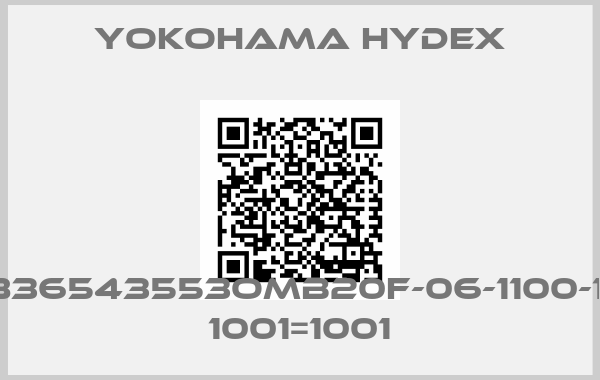 YOKOHAMA HYDEX-E836543553OMB20F-06-1100-1W 1001=1001