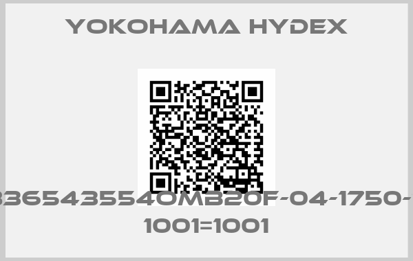 YOKOHAMA HYDEX-E836543554OMB20F-04-1750-1W 1001=1001