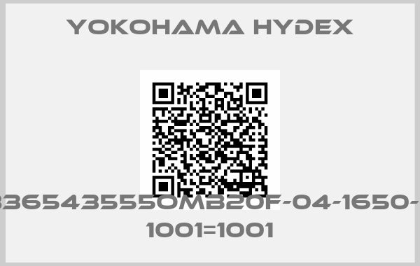 YOKOHAMA HYDEX-E836543555OMB20F-04-1650-1W 1001=1001