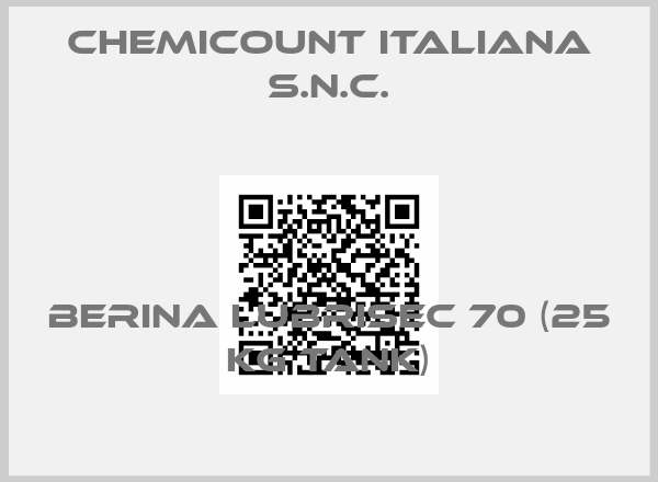 Chemicount Italiana S.N.C.-Berina lubrisec 70 (25 kg tank)