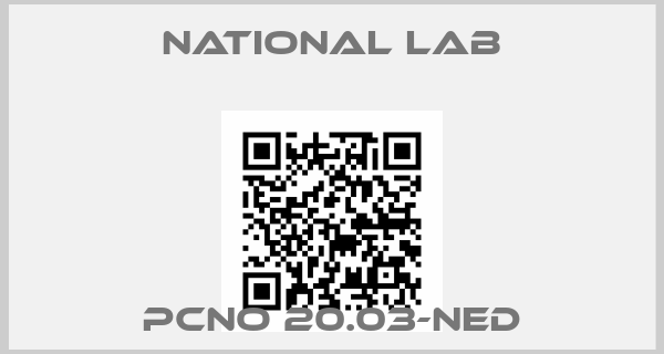 National Lab-PCNO 20.03-NED