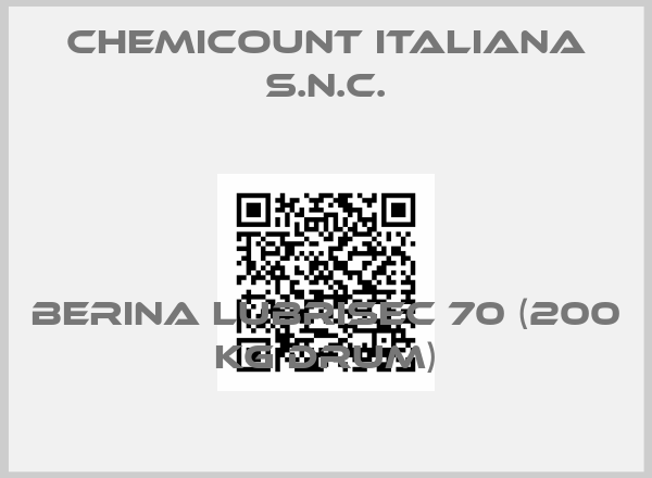 Chemicount Italiana S.N.C.-Berina lubrisec 70 (200 kg drum)