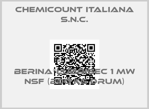 Chemicount Italiana S.N.C.-BERINA®LUBRISEC 1 MW NSF (200 kg drum)