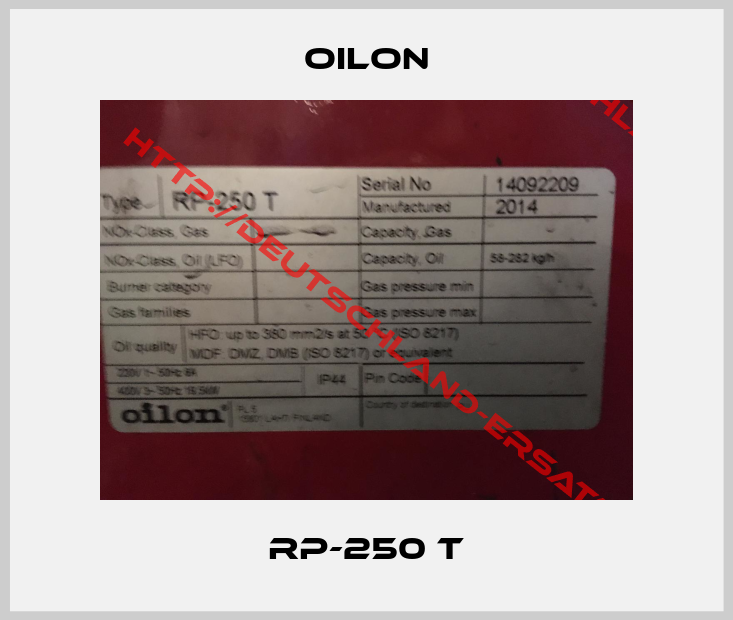 Oilon-RP-250 T