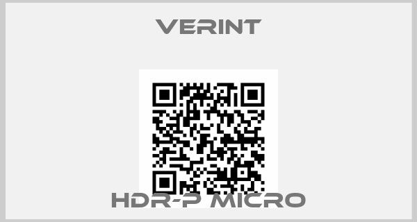 Verint-HDR-P micro