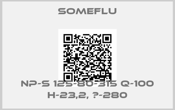 SOMEFLU-NP-S 125-80-315 Q-100 H-23,2, Ф-280