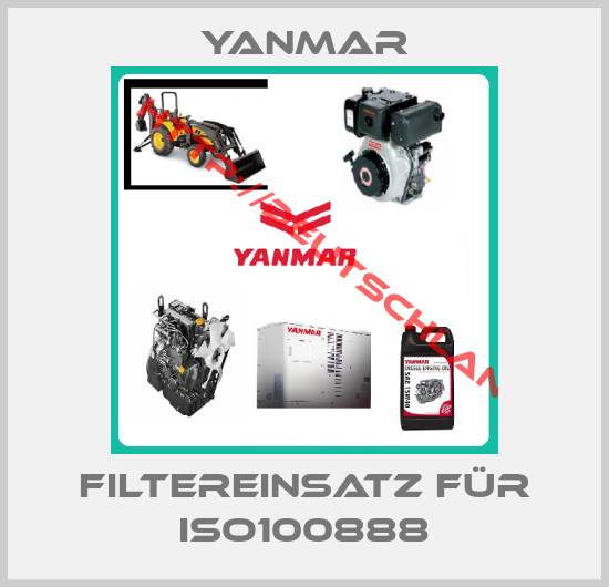 Yanmar-Filtereinsatz für ISO100888