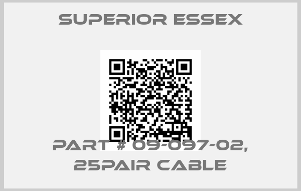 SUPERIOR ESSEX-Part # 09-097-02, 25Pair cable