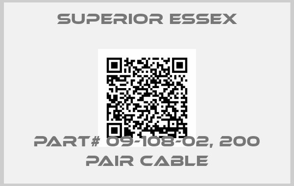 SUPERIOR ESSEX-Part# 09-108-02, 200 Pair cable