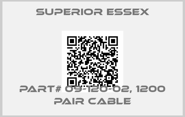SUPERIOR ESSEX-Part# 09-120-02, 1200 Pair cable