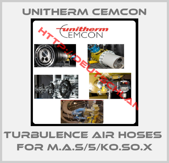 Unitherm Cemcon-Turbulence air hoses  for M.A.S/5/KO.SO.X