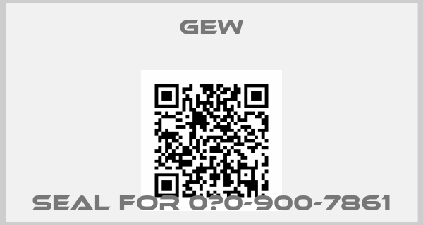 GEW-Seal For 0М0-900-7861