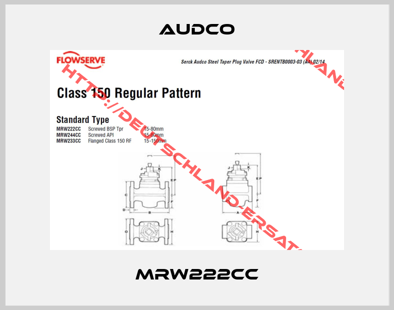 Audco-MRW222CC