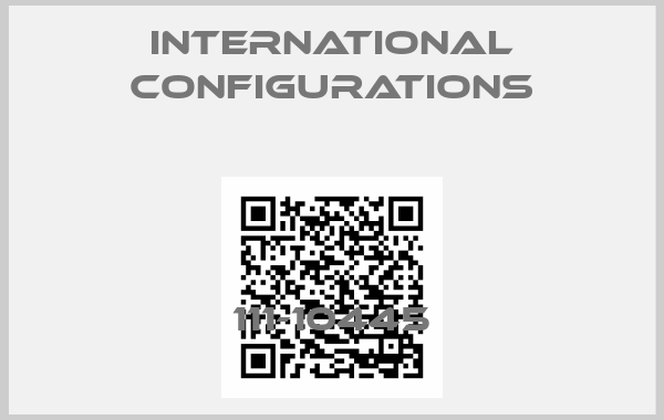 International Configurations-111-10445
