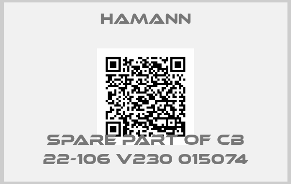 HAMANN-SPARE PART OF CB 22-106 V230 015074