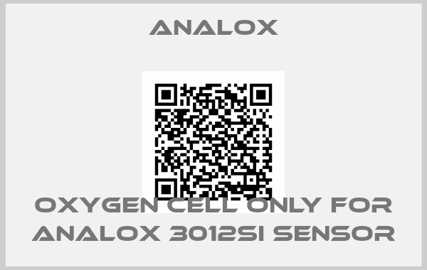 Analox-OXYGEN CELL ONLY FOR ANALOX 3012SI SENSOR