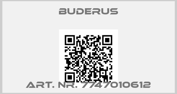 Buderus-Art. Nr. 7747010612