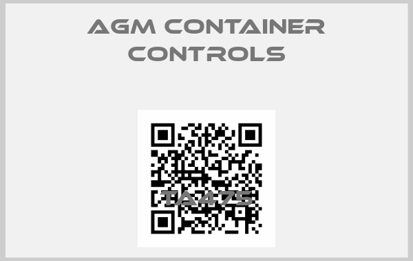 AGM Container Controls-TA475