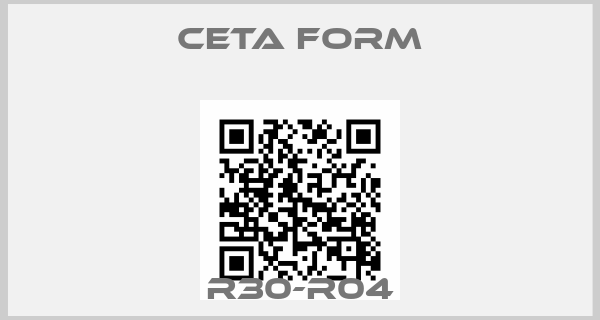CETA FORM-R30-R04