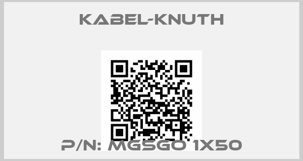 Kabel-Knuth-P/N: MGSGO 1X50