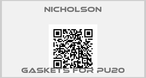 nicholson-gaskets for PU20
