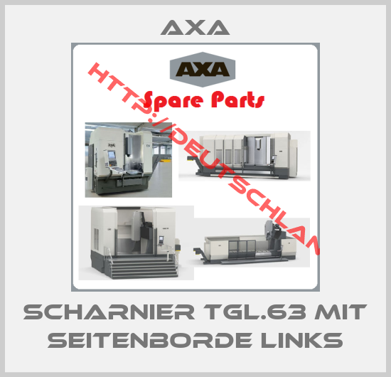 Axa-Scharnier TGL.63 mit Seitenborde links