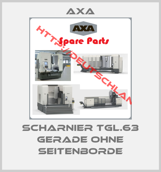 Axa-Scharnier TGL.63 gerade ohne Seitenborde