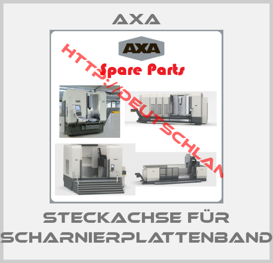 Axa-Steckachse für Scharnierplattenband