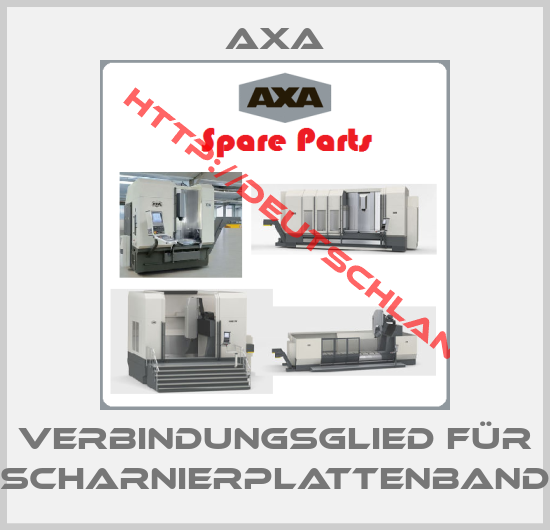 Axa-Verbindungsglied für Scharnierplattenband