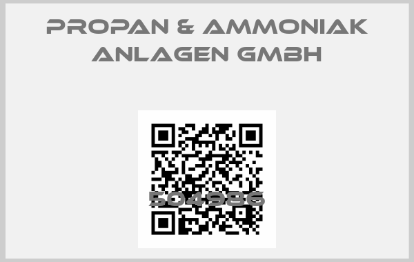PROPAN & AMMONIAK ANLAGEN GMBH-504986