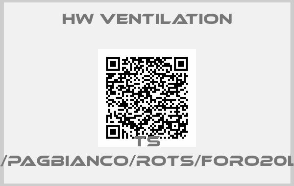 HW Ventilation-TS 600/10-10/35/DR/PAGbianco/rotS/foro20Lung42CavaUNI