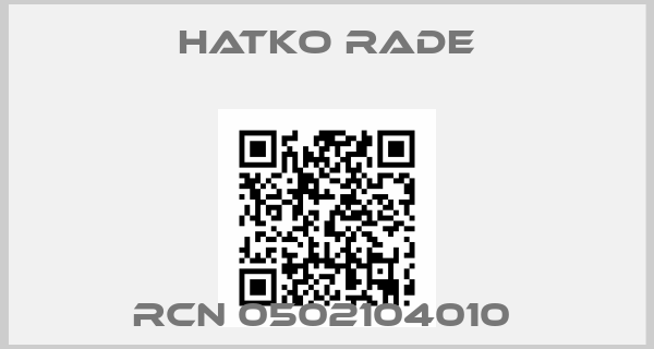 Hatko Rade-RCN 0502104010 